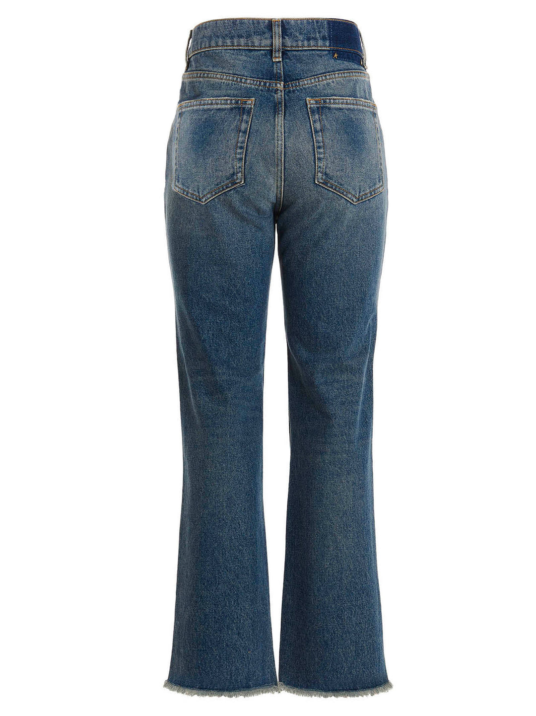 Golden Goose Used-Effect Hem Detail Jeans - Blue | 28b80048126b3249fbb61bf4a4d1bae321f459f8