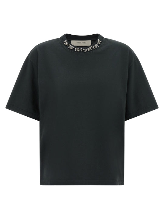 Crystal Crew Neck T-Shirt Black