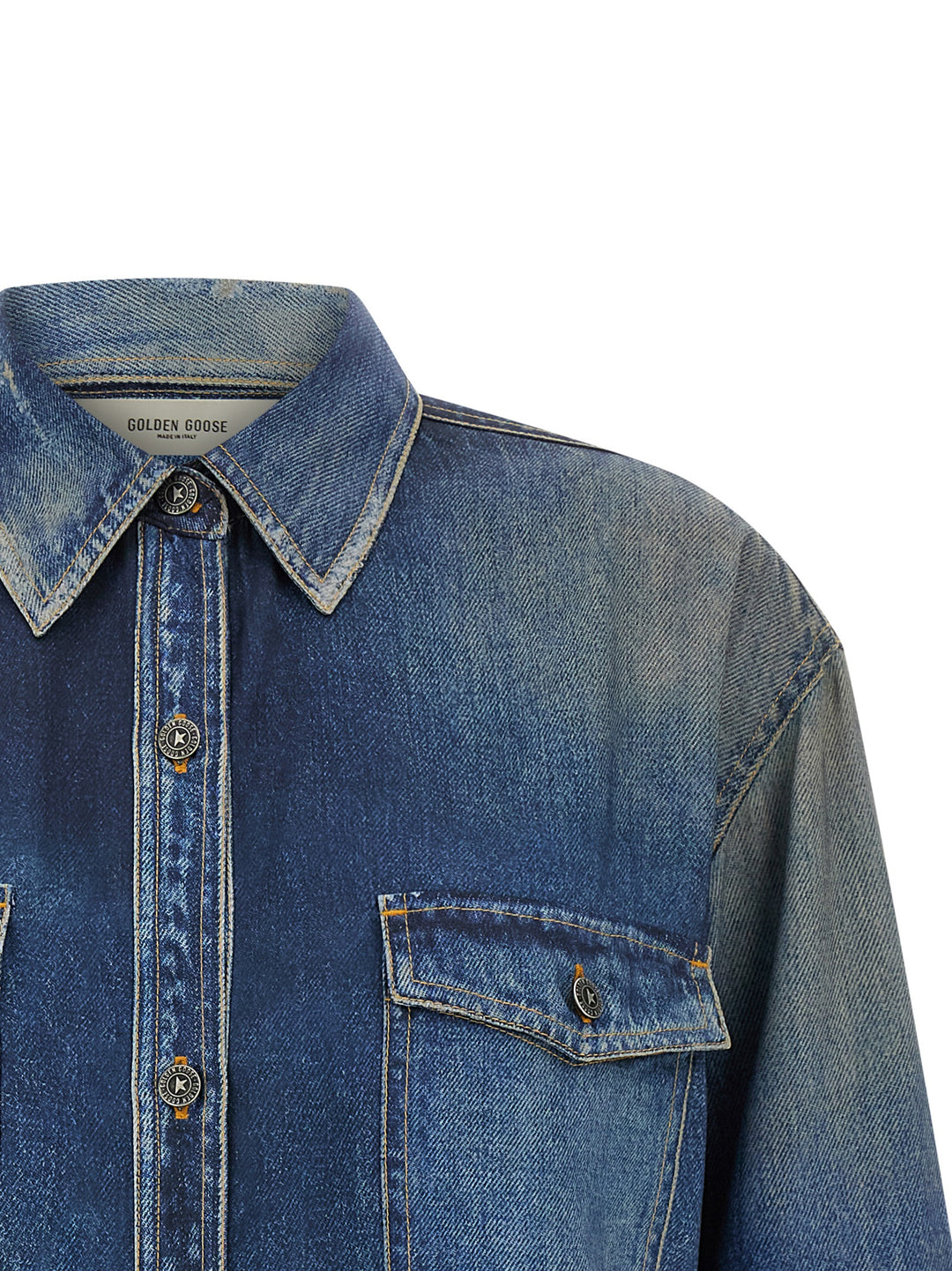Golden Goose Patty Shirt and Blouse - Blue | aec55d3802d32c16100f5d6cc048d314c68869a1