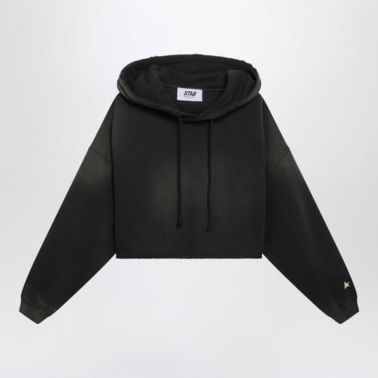 Charcoal Cotton Hooded Sweatshirt