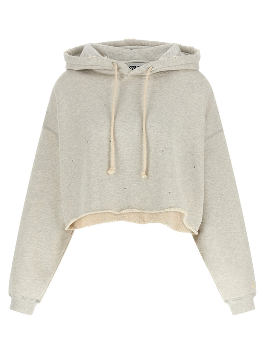 Crystal Hoodie Sweatshirt Gray