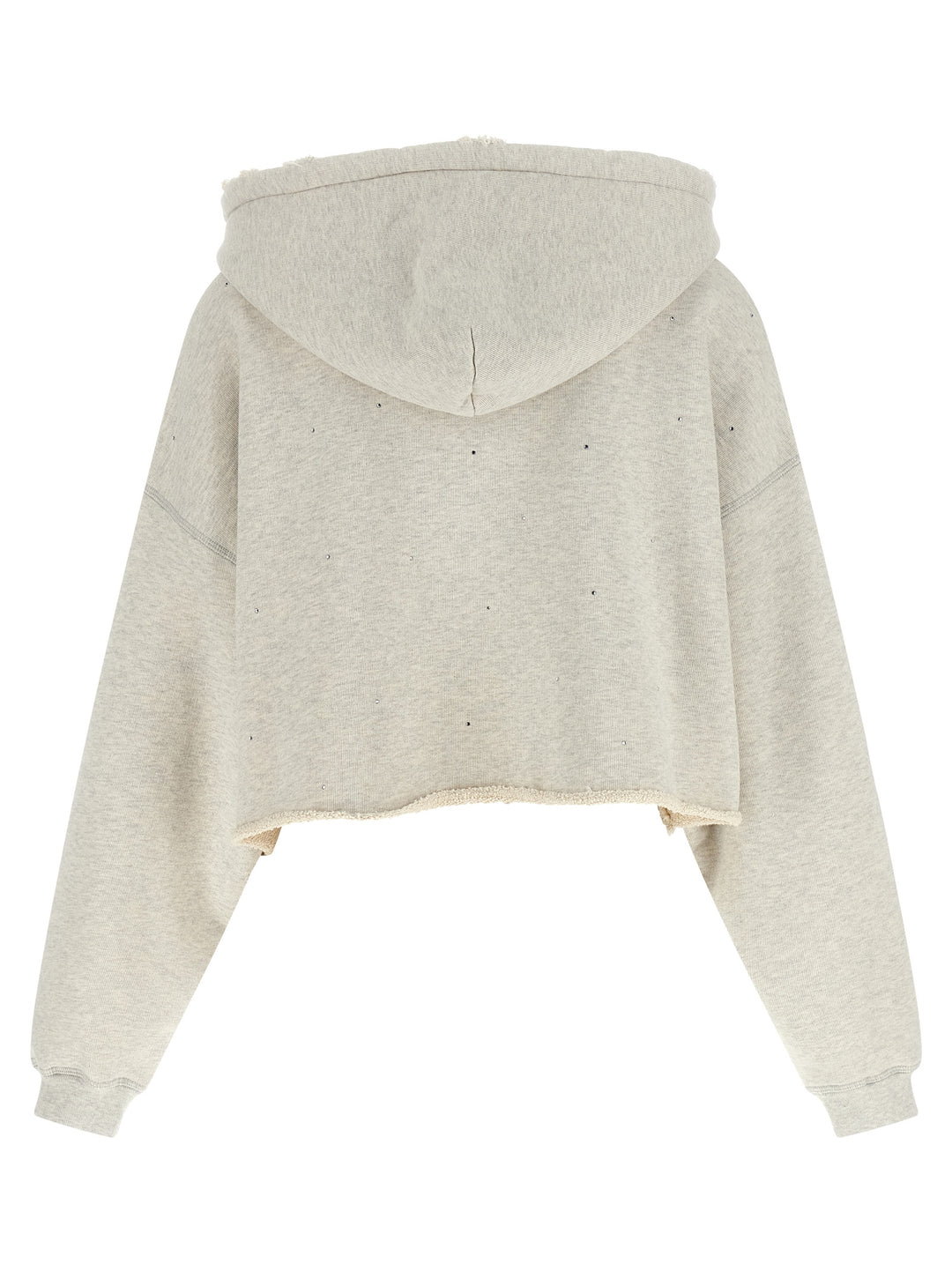 Golden Goose Crystal Hoodie Sweatshirt - Gray | f22fe75a7eaf7482edec4802921625fa8283b6fa