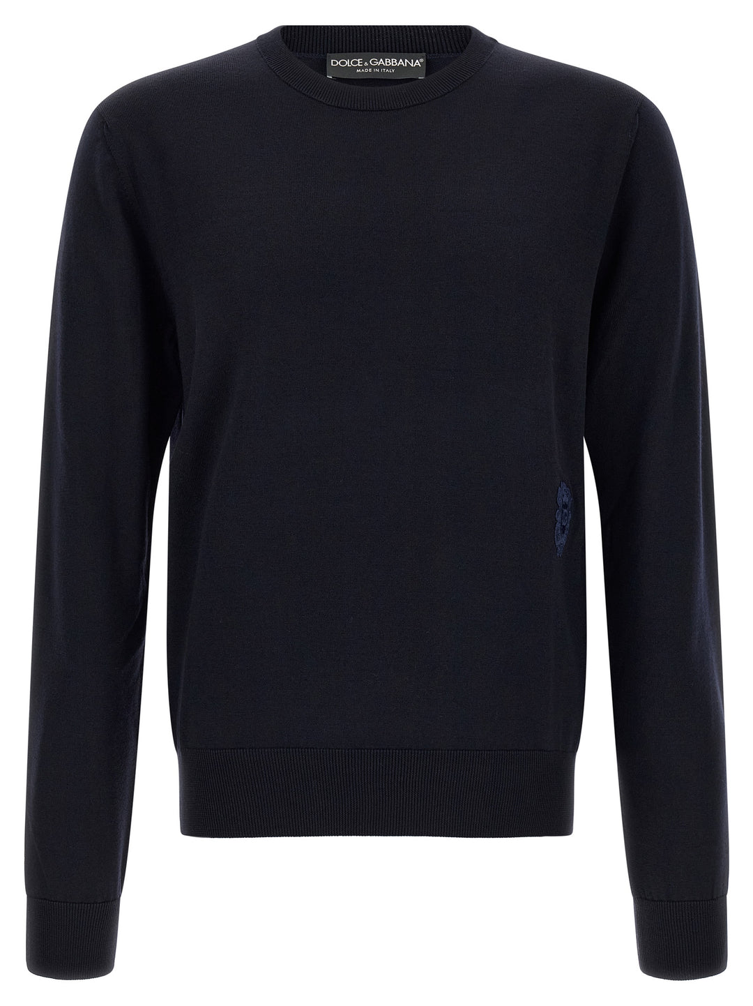 Dolce & Gabbana Heraldic Coat Of Arms Sweater Sweaters and Cardigans - Blue | 15b0564a14749f6be6b96a89b06ef7a86b0c749e