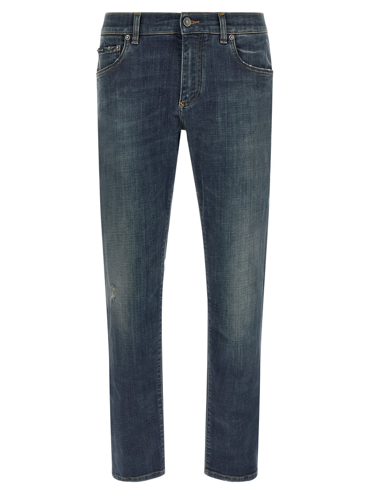 Dolce & Gabbana Used Effect Jeans - Blue | 53fdd52b292cf41b962653131d5ec7e730144407