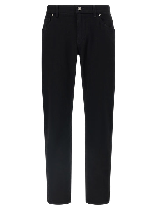 Logo Plaque Jeans Black
