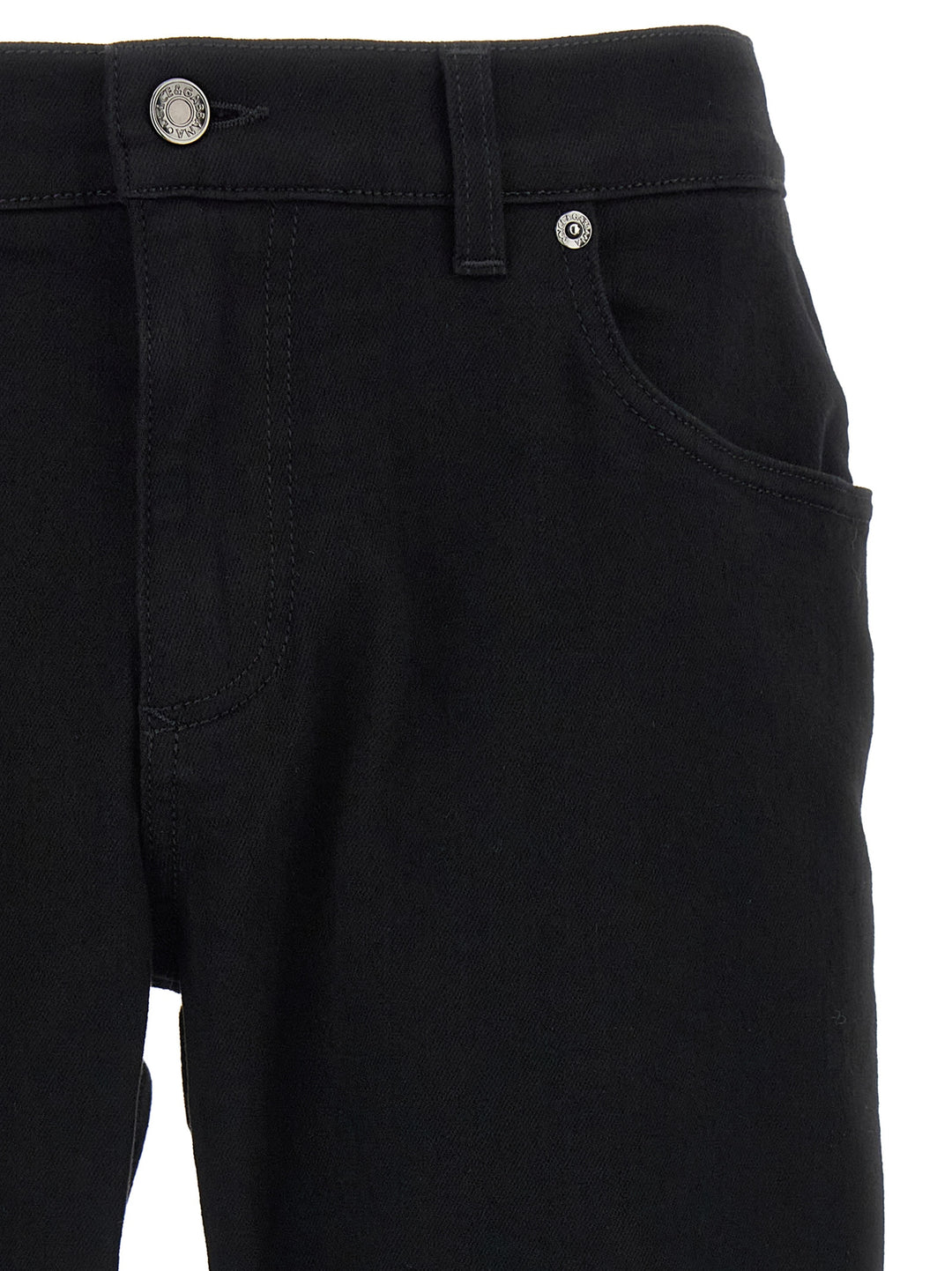 Dolce & Gabbana Logo Plaque Jeans - Black | b49925fa299db0853fa88e494398411f291047be