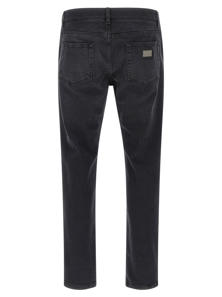 Dolce & Gabbana Stretch Jeans Pants - Black | dd797cb87af0e011b4a975538db0560f3c0e991f
