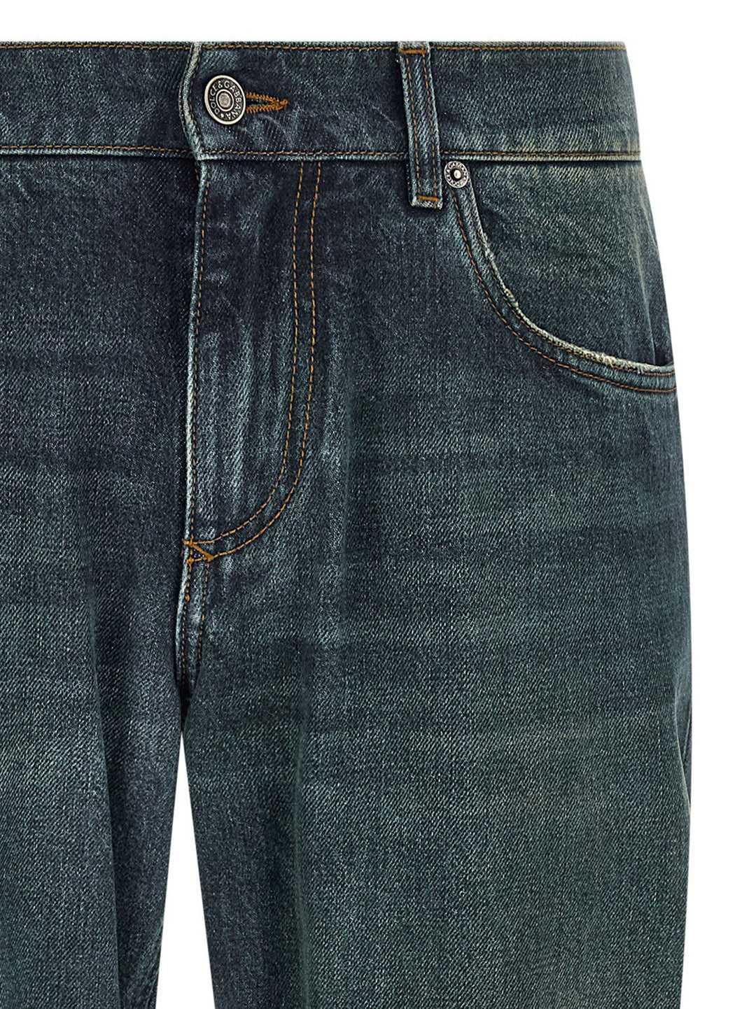 Dolce & Gabbana Logo Tag Jeans - Blue | 033d2da7b85d8fc48d13f3ea4c8d20fb01d3dffb