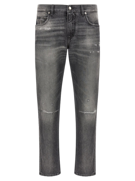 Distressed Jeans Gray