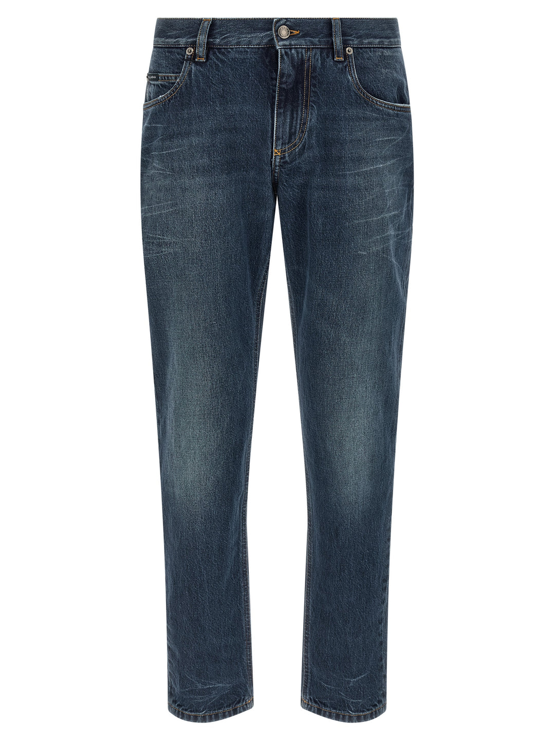 Dolce & Gabbana Logo Embroidery Jeans - Blue | 96b0f221136218f8c55cc6f234256191dc6a3893