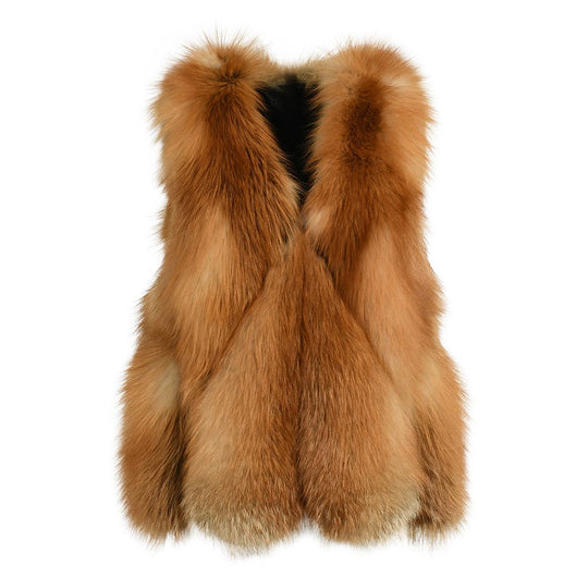 Dalarà Brown Fox Fur Vest