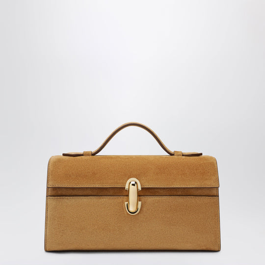 Light Brown Suede Symmetry Pouch