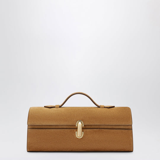 Slim Symmetry Pouch In Light Brown Calf Leather