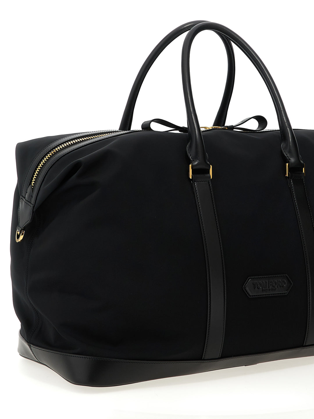 Tom Ford Leather Details Travel Bag Home & Lifestyle - Black | 606b5cbd5a52ee7ce387641b2685743c22355ccf