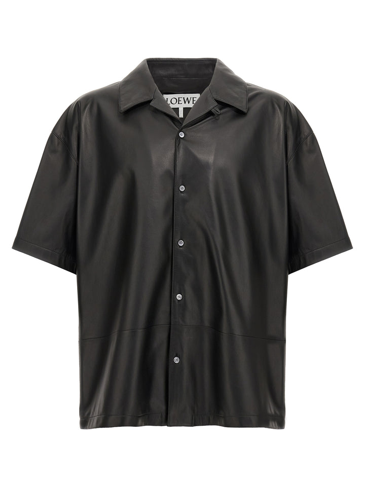 Loewe Nappa Leather Shirt Shirt and Blouse - Black | bac364c3671732092c42abd154b3906e3fe77606