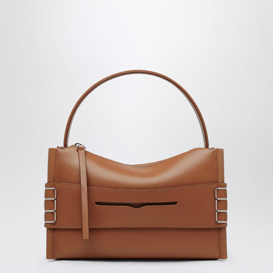 Loafer Bag In Calf Leather, Tan