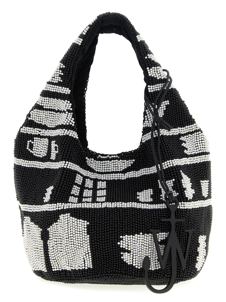 J.W. Anderson Beaded Tote Bag - White/Black | a54176e49217b642cd53827ace6d29ab5b749330