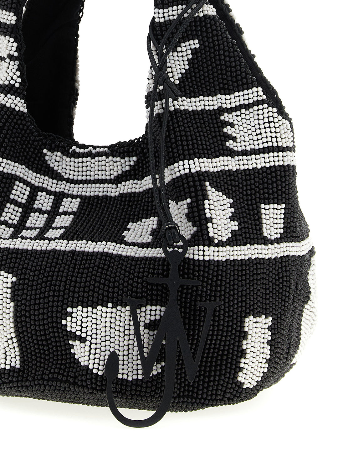 J.W. Anderson Beaded Tote Bag - White/Black | d2c52d081b1711239a190587eaeafd54a7d02385