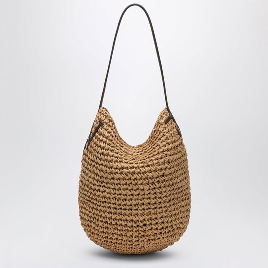 Small Bulb Bag In Natural Raffia