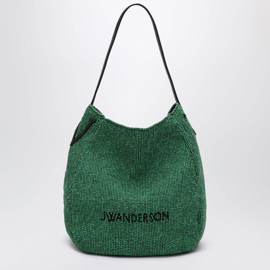 Small Bulb Beaded Bag In Green