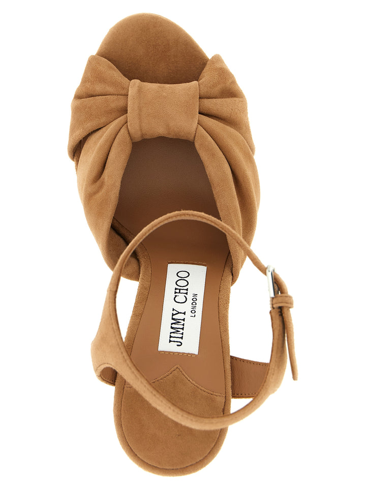 Jimmy Choo Heloise Sandals - Brown | da88781aa69298619d46e4a07d5a3a1a794f6744