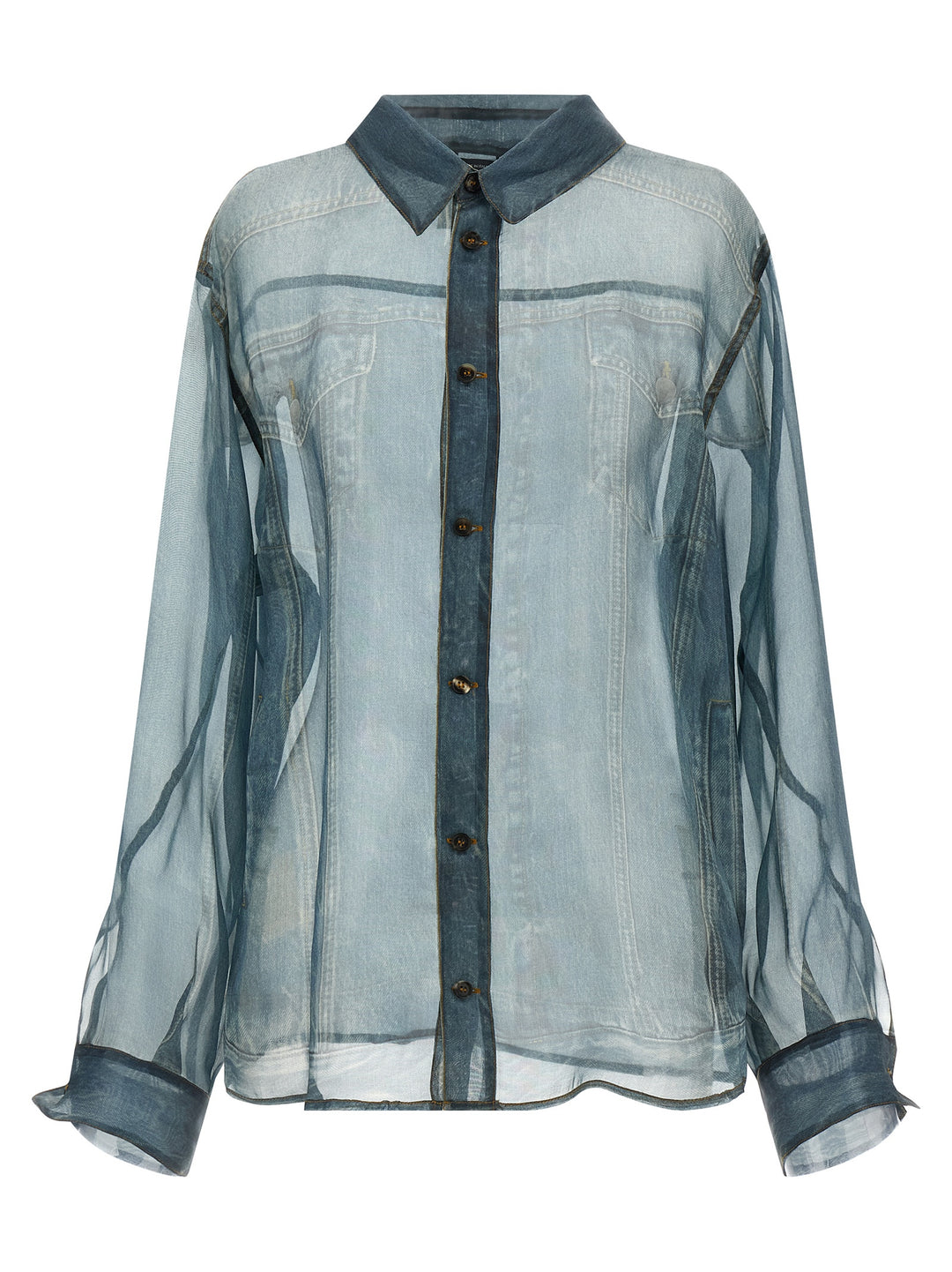 Haikure Maya Shirt and Blouse - Blue | 7a007cb80ac9fe593bf339c6a8b8173678f03168