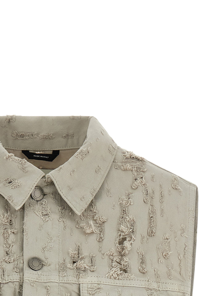 Haikure Ryder Bull Destroy Gilet - Gray | ed954dd0a5fef8e8ec26426cf0e028d63b3d2137