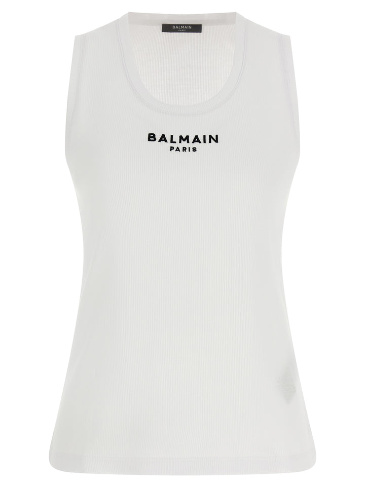 Balmain Balmain Paris Tops - White | 42fe68ed2d6a813033dccb15f4293233e89533b2