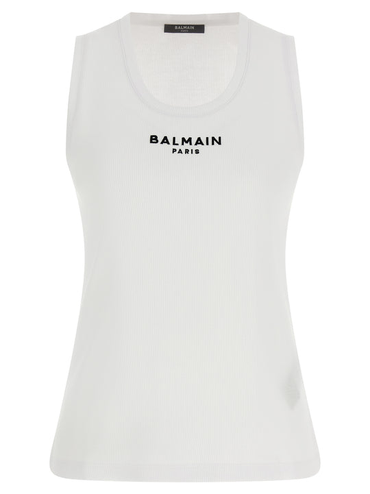 Balmain Paris Tops White