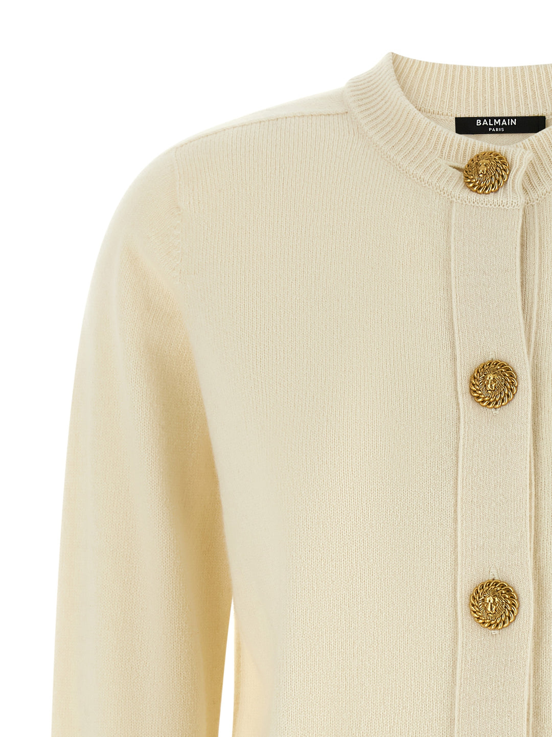 Balmain Eco-Cashmere Cardigan Sweaters and Cardigans - White | 3b51955929d4c8a622aae6405a1043ecb6e84738