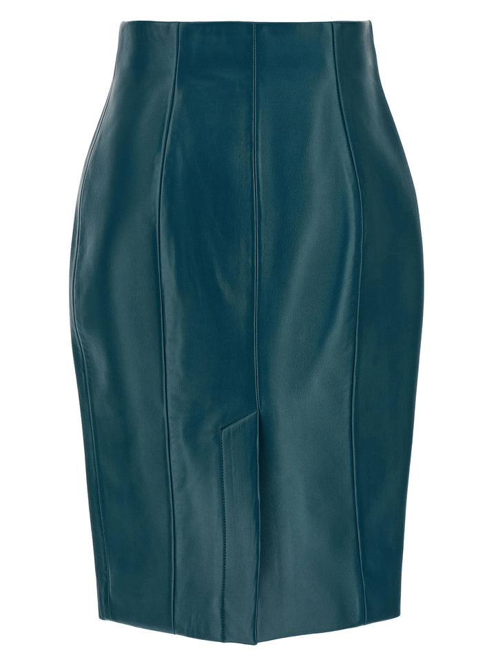 Balmain Xl Zip Skirt Skirts - Blue | 889c77dc7cf99151684e7f27ba500fd796ff2027