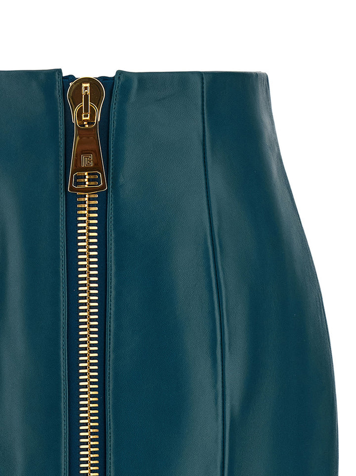 Balmain Xl Zip Skirt Skirts - Blue | 220859c76e773fb9ccd262087092296e7a4e1e9a