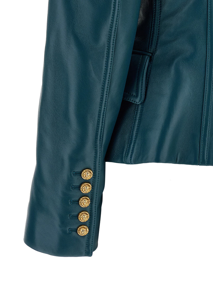 Balmain Testa Di Leone BlazerS - Blue | d1283642c671820ce02da76790a92a500fefe77e