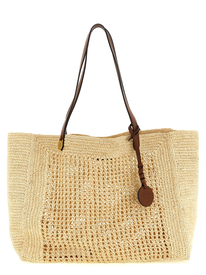 Mulberry Big Crochet Shopping Bag Tote Bag - Beige | 40e33e985c308ff22040c321247885ac8bc36e1e