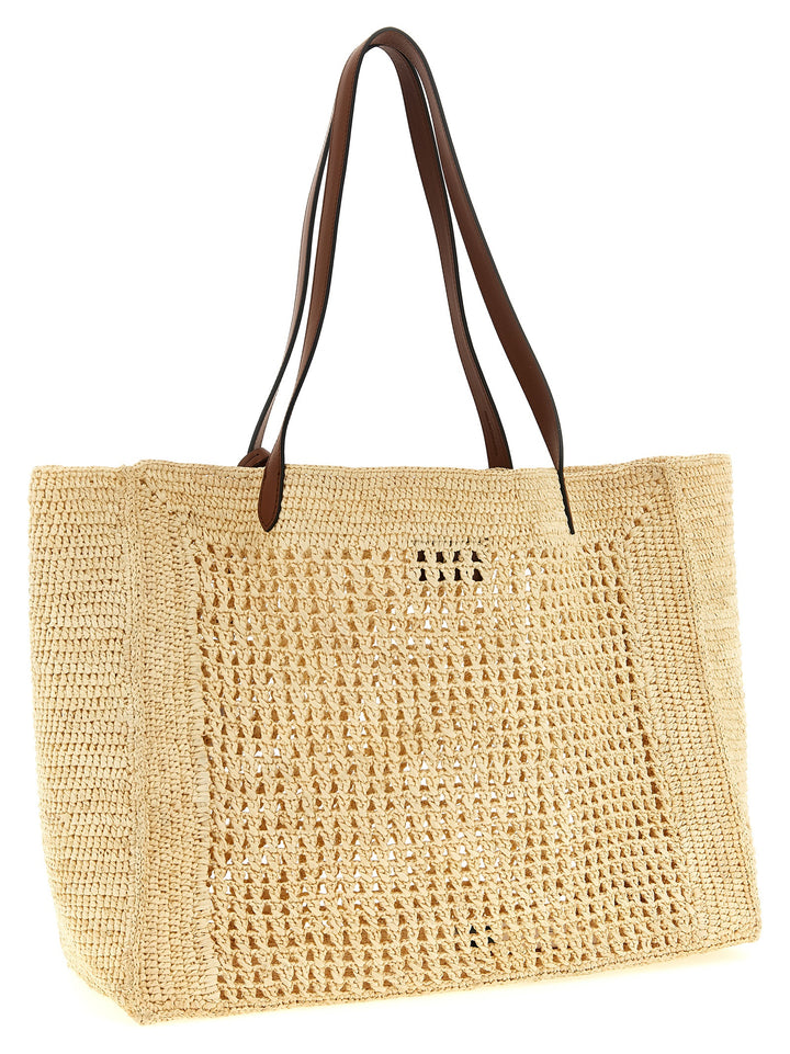 Mulberry Big Crochet Shopping Bag Tote Bag - Beige | 63985a346ea9d9119a5f76fbce0d6c220a18f7fe