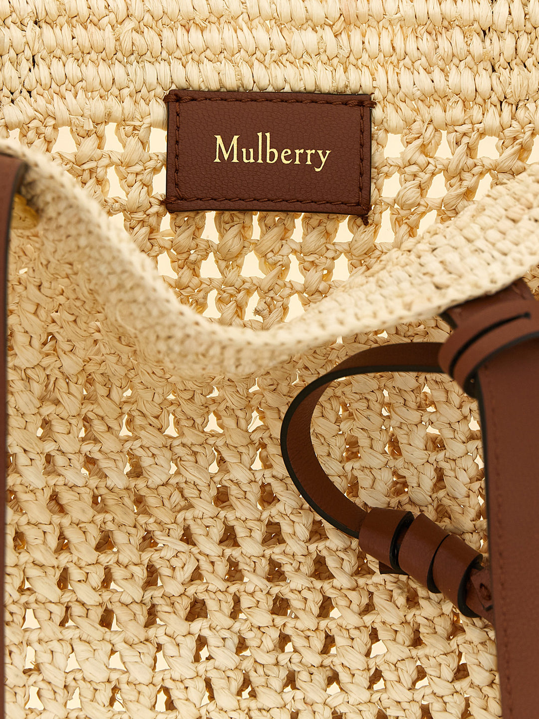 Mulberry Small Crochet Shopping Bag Tote Bag - Beige | c095282c161a0f8df490c0539fc1260c8e337128