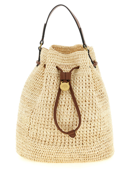 Crochet Bucket Bag Crossbody Bags Beige
