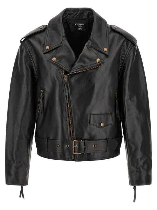Biker Jacket Puffer Jackets Black