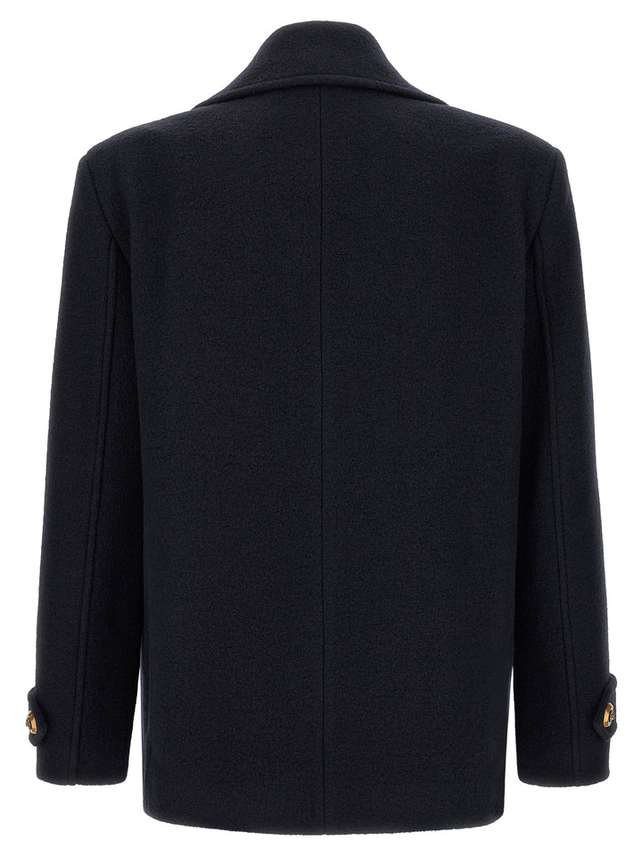 Balmain Wool Caban Coats and Trench Coats - Blue | b458b7968a952d196b4b838a36c118a8f887b8e4