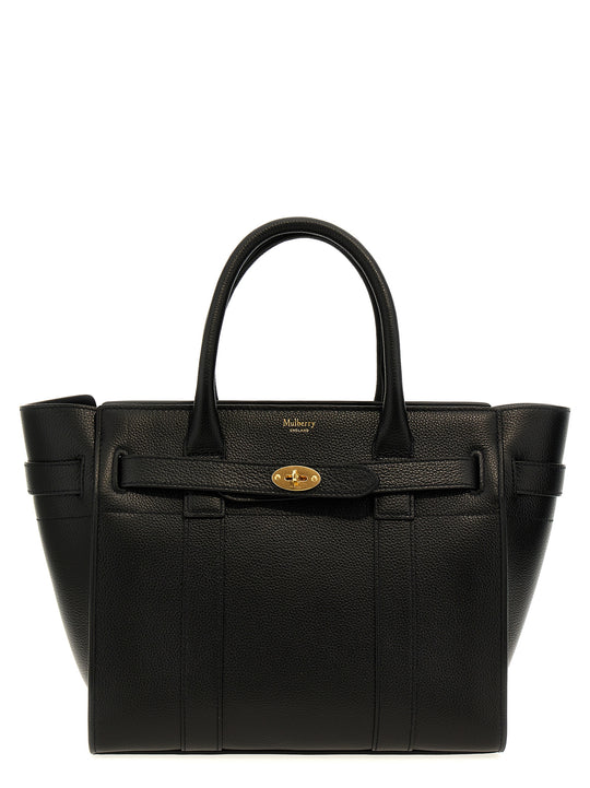 Small Zipped Bayswater Tote Bag Black