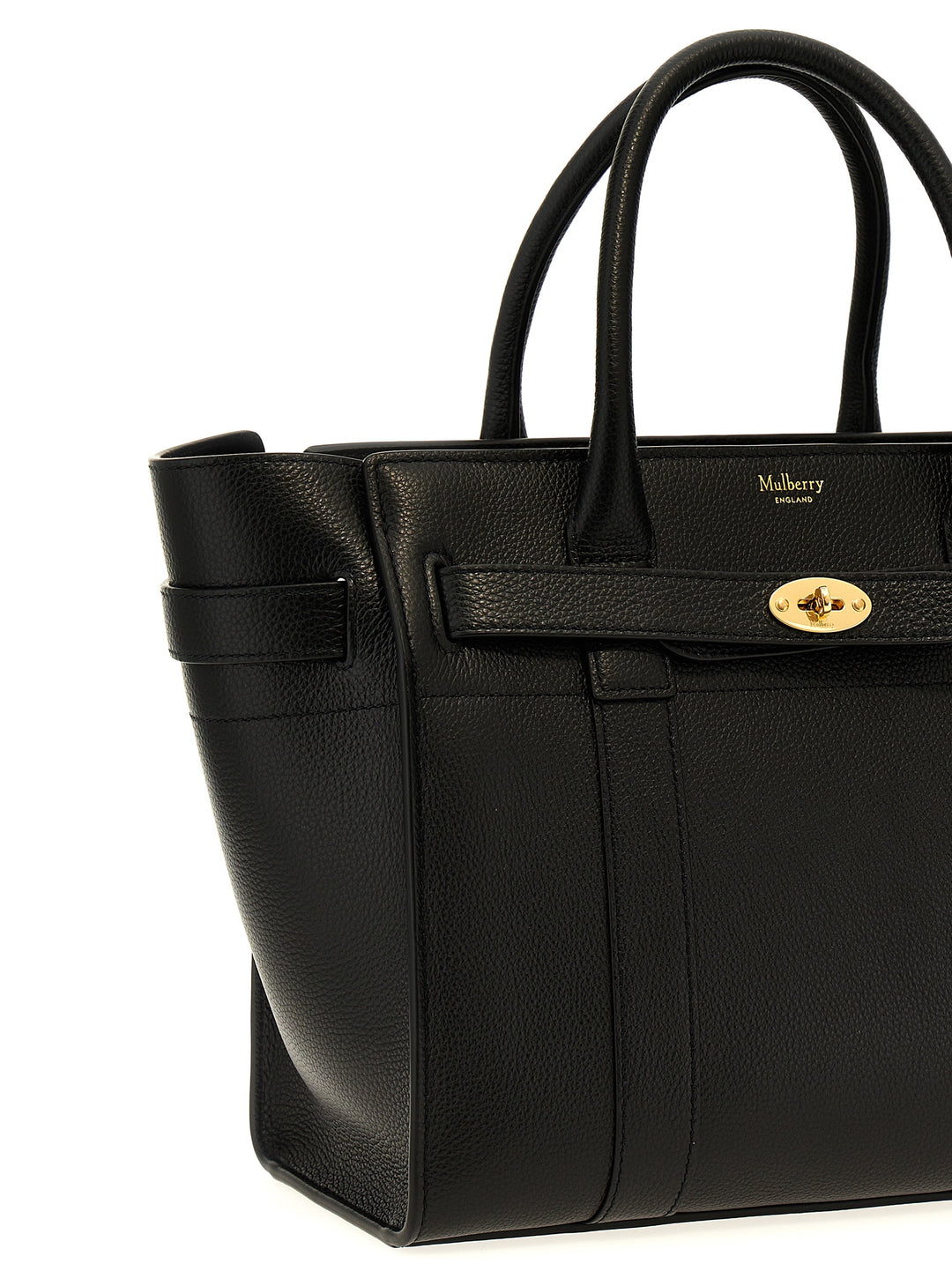 Mulberry Small Zipped Bayswater Tote Bag - Black | ef8653ba5fa2624ee2a8bf9d0a5d434810168e50