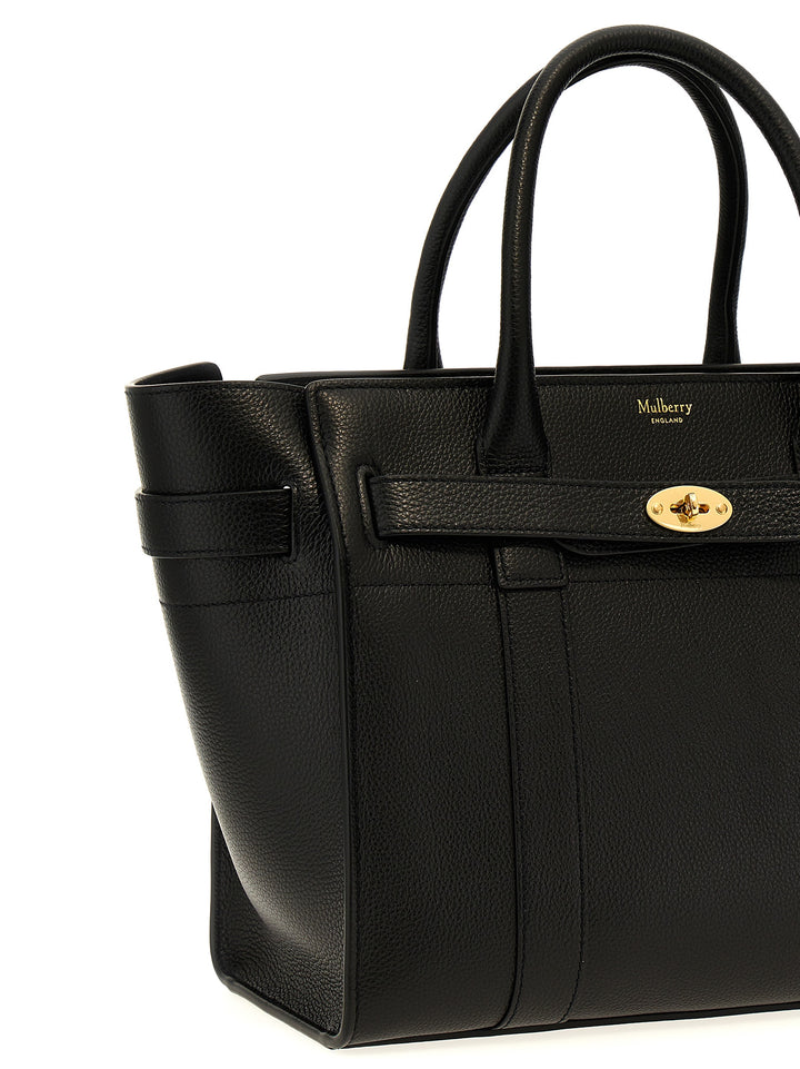 Mulberry Small Zipped Bayswater Tote Bag - Black | ef8653ba5fa2624ee2a8bf9d0a5d434810168e50