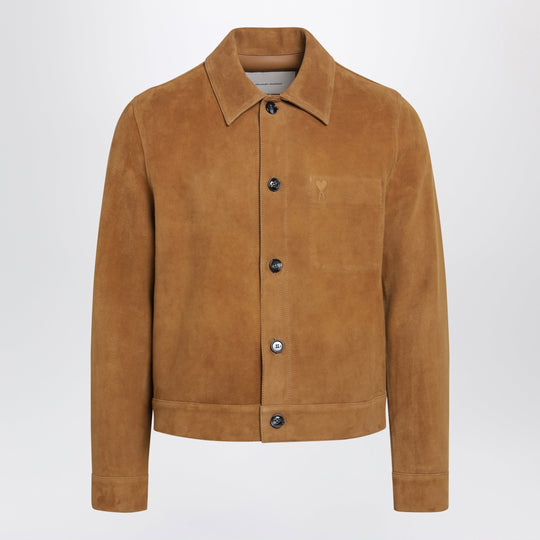 Ami De Coeur Caramel-Colored Suede Jacket