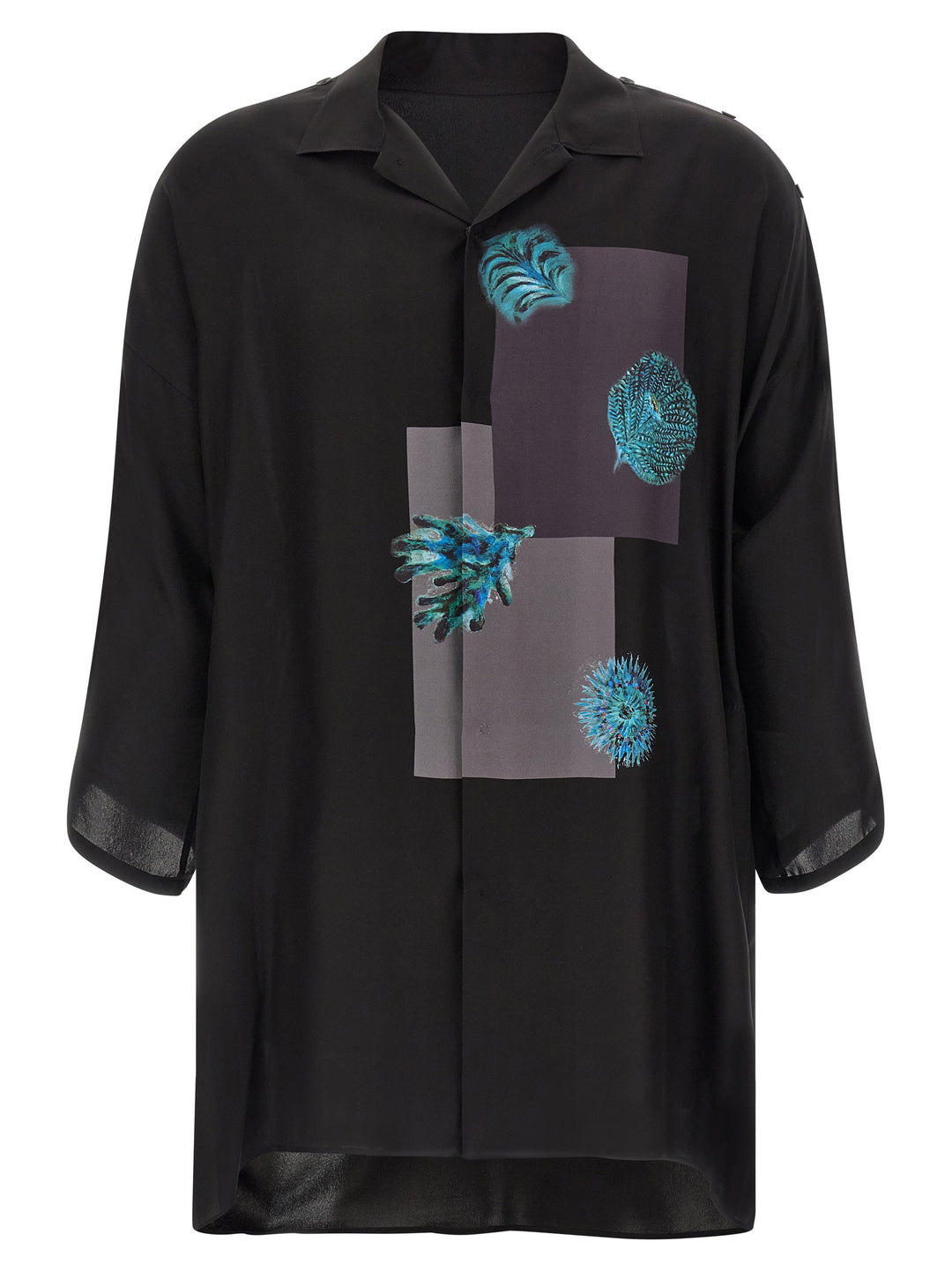 Yohji Yamamoto Silk Shirt Shirt and Blouse - Black | 4dc6891e03535b9957c3e3f5fe569caedd4c6bf2