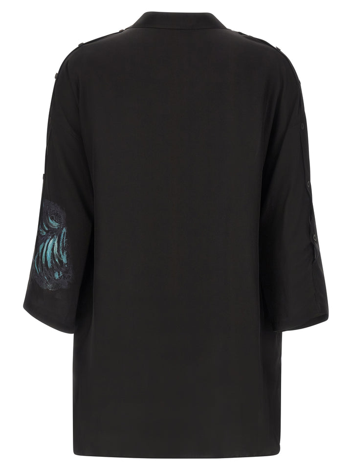 Yohji Yamamoto Silk Shirt Shirt and Blouse - Black | 3612a71f7373c7b779b735bf182d534a6565d313