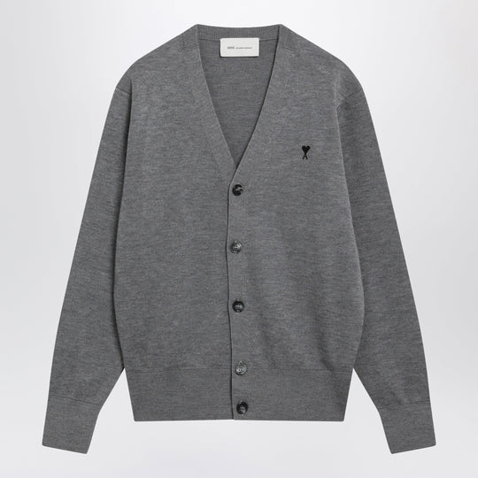 Grey Ami De Coeur Cardigan In Wool