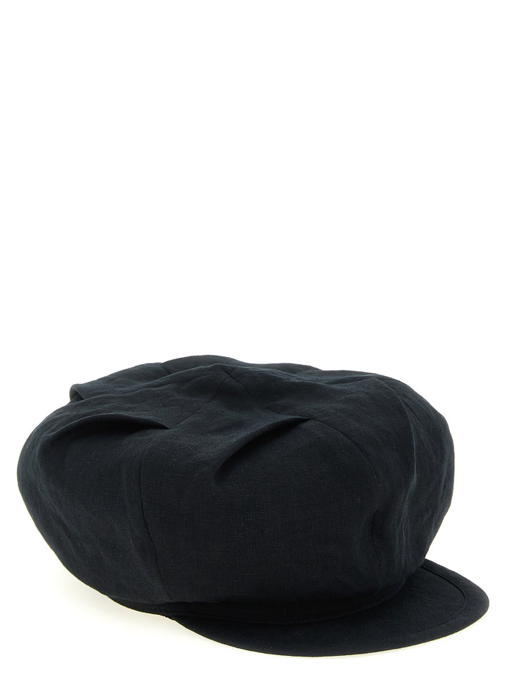 Yohji Yamamoto Tuck Casquette Hats - Black | 6869c4967194a0da6e18dee72b47909e6ed18747