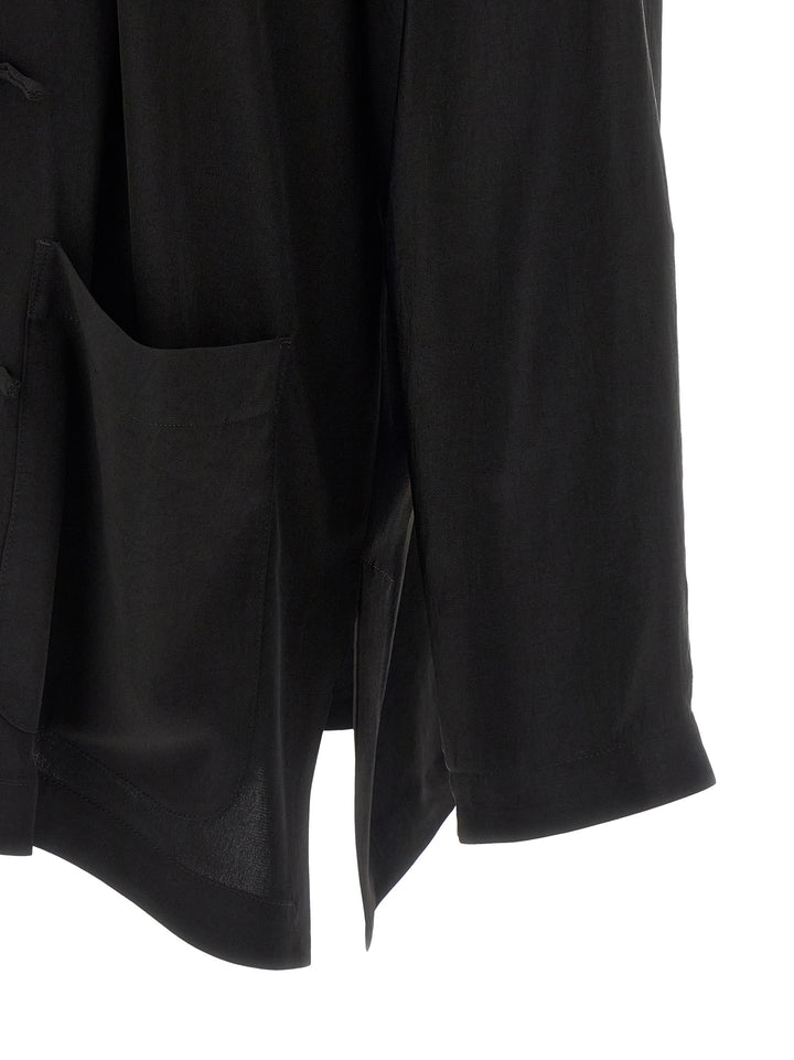 Yohji Yamamoto Ta Tuxedo China Blazer - Black | befb7e220e0ed33b619c2933e2313f11817be84c