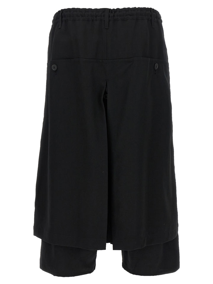 Yohji Yamamoto Standard Wrap Pants - Black | 275ac07a53a23d8772a00d73516095c2526fa925
