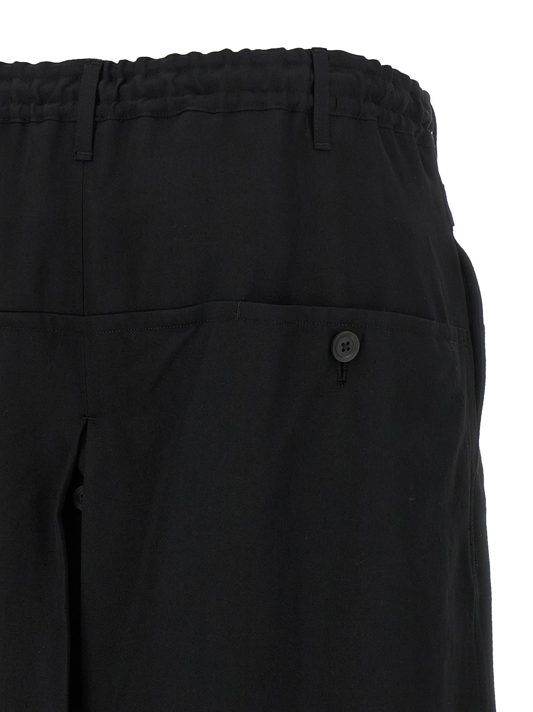 Yohji Yamamoto Standard Wrap Pants - Black | 04fb59127c0aba776517aa48c47545bd16982c81